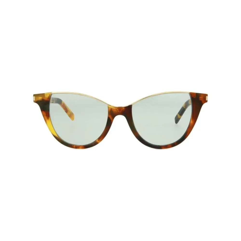 Saint Laurent Cat Eye-Frame Acetate Sunglasses Brown Unisex-Adult